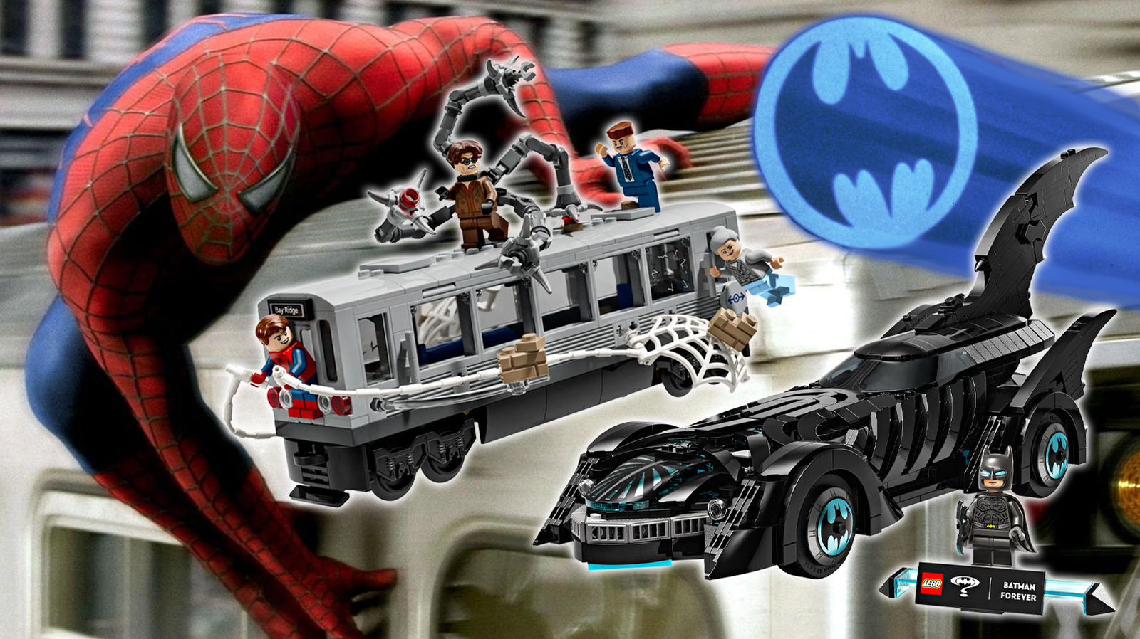 Spider-Man 2's Train Sequence And The Best Batmobile Are Getting LEGO Sets